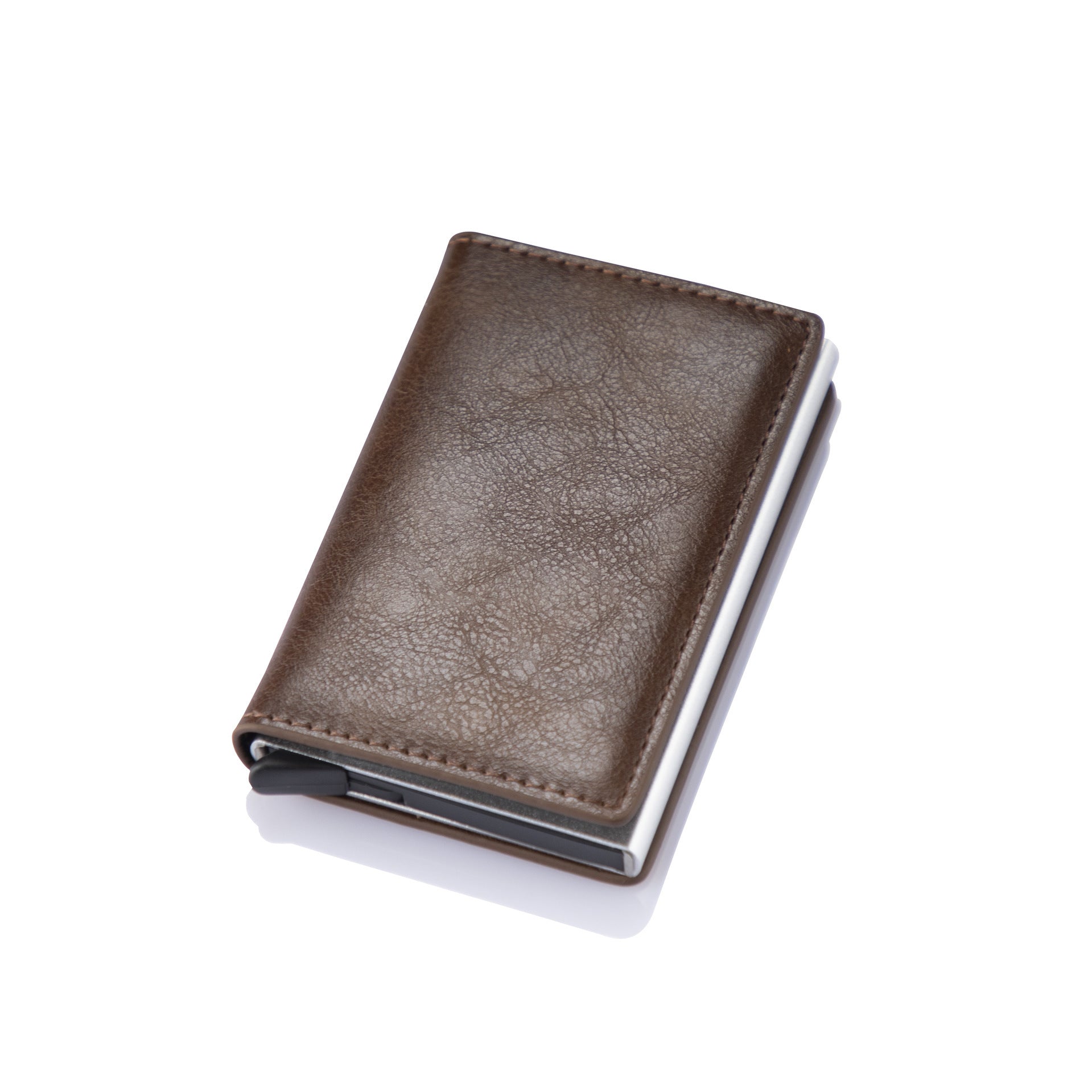 Rfid Anti-theft Brush Aluminum Alloy Man Brake Card Case