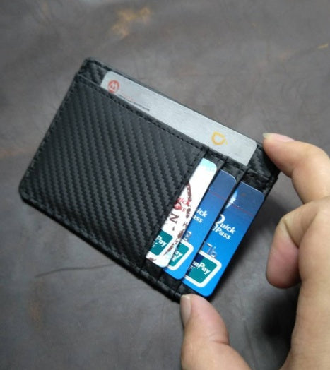 EXINOZ Leather Minimalist Wallet  RFID Blocking