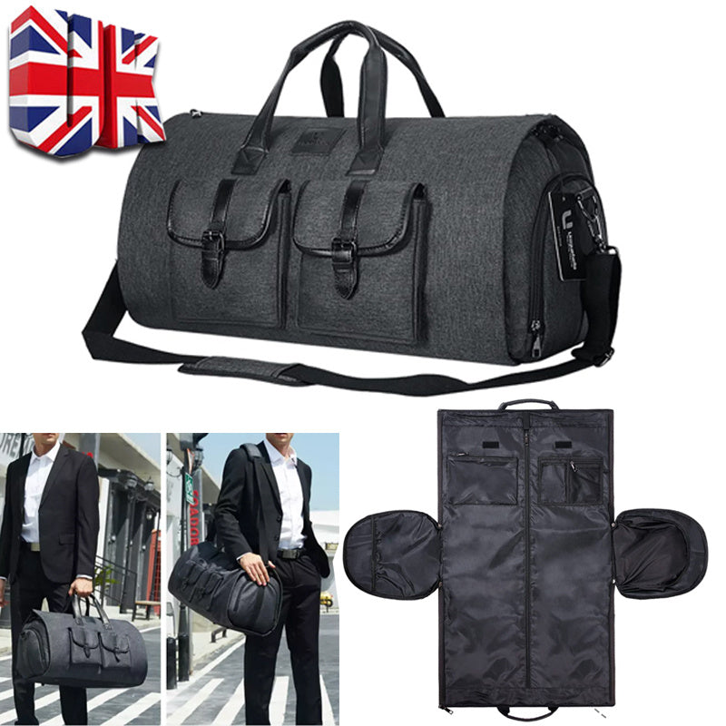 Duffel Bag Travel Suit Carrier Garment Large Foldable Cabin 45L Holdall + Strap