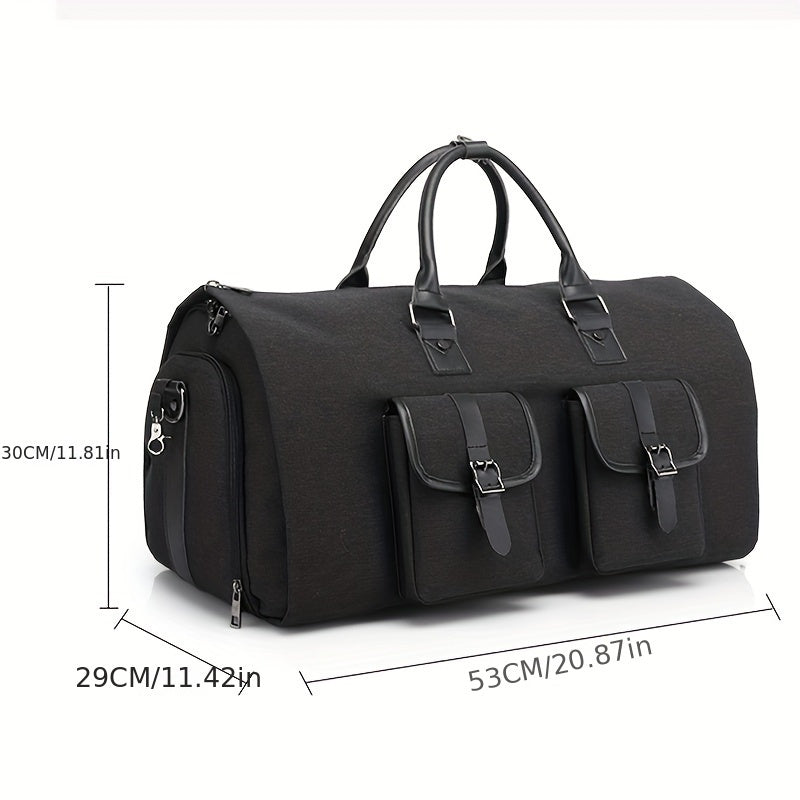 1pc large capacity Men's portable suit luggage storage bag for business trips pu nylon