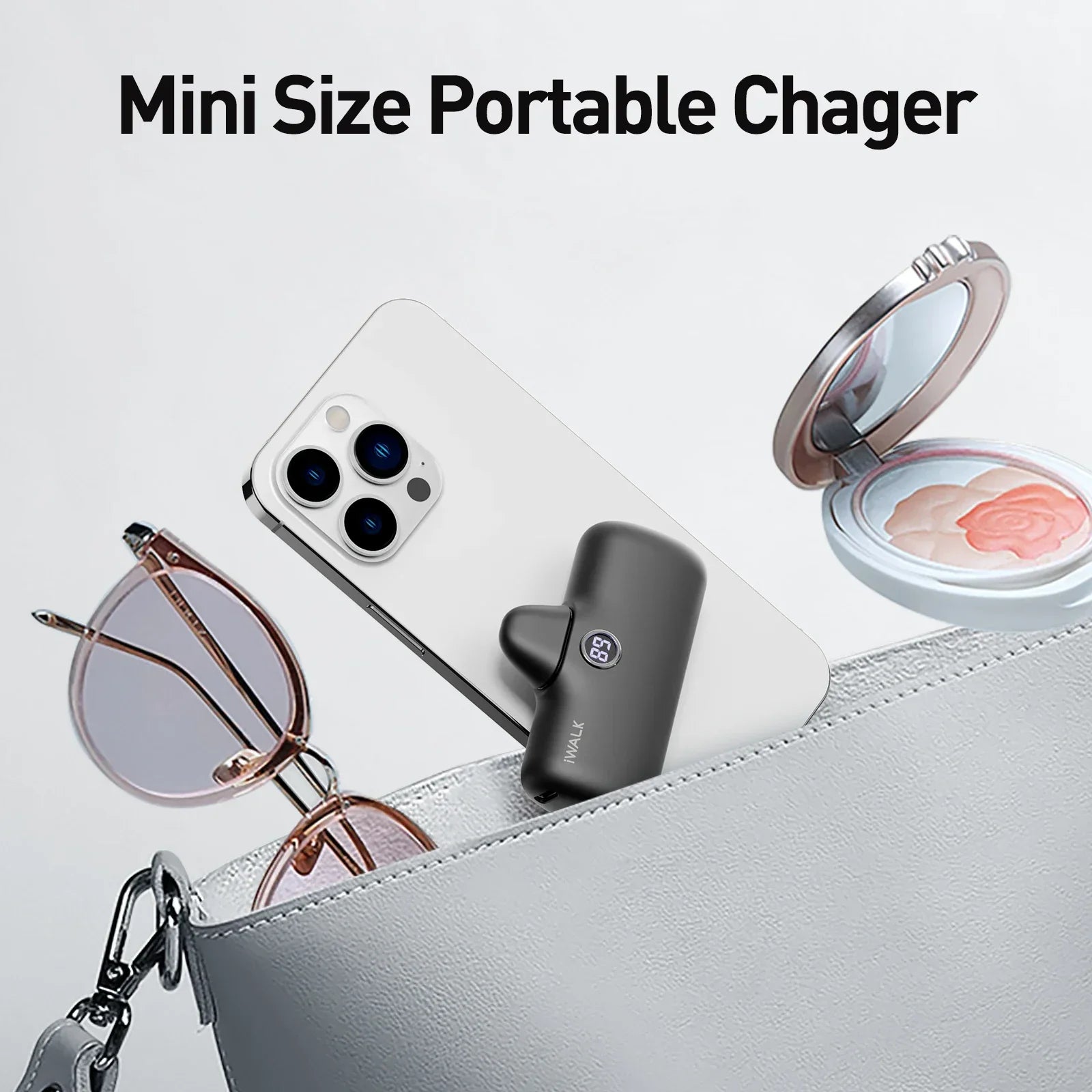 Caricabatterie portatile iWALK per iPhone Tutti i modelli: Mini 20W 4800mAh Power Bank wireless Batteria da viaggio a ricarica rapida Power Bank