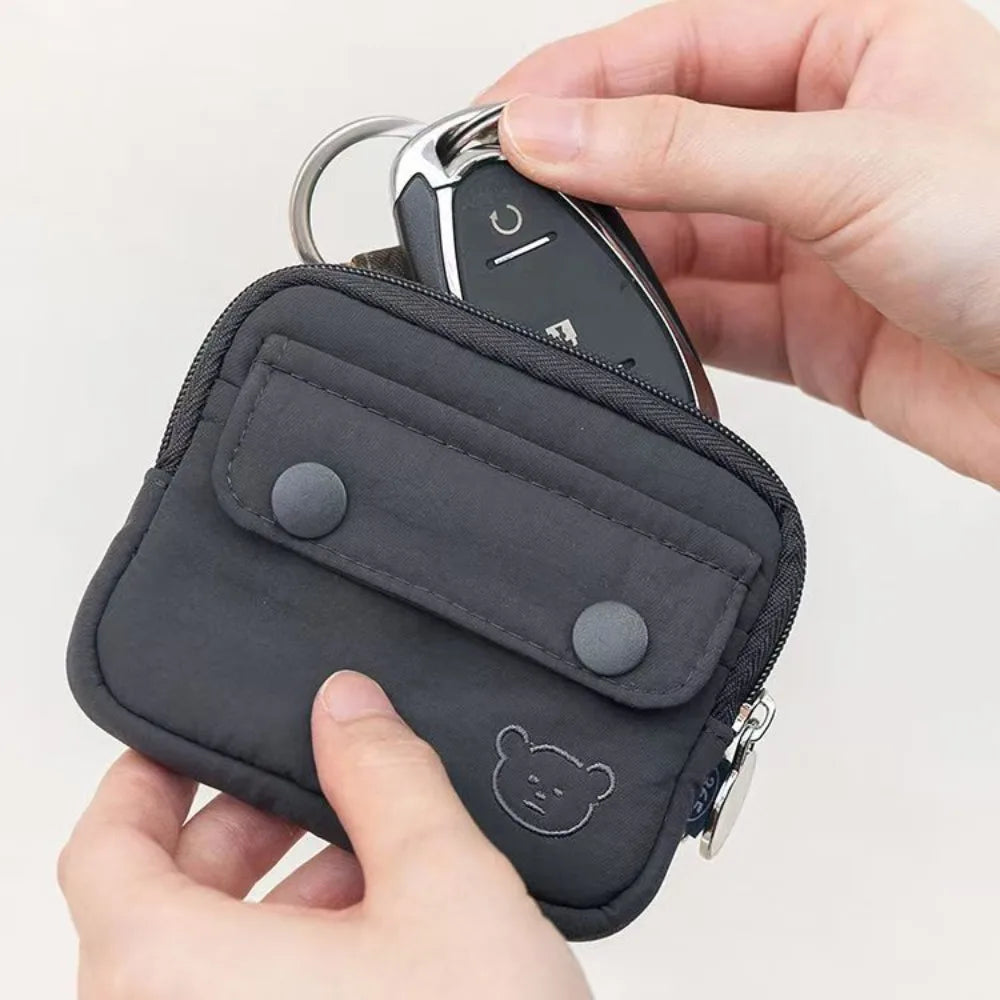 Money Coin Purse New with Key Ring Credit Card Holoder Wear-resistant Wallet Money Bag Male Female