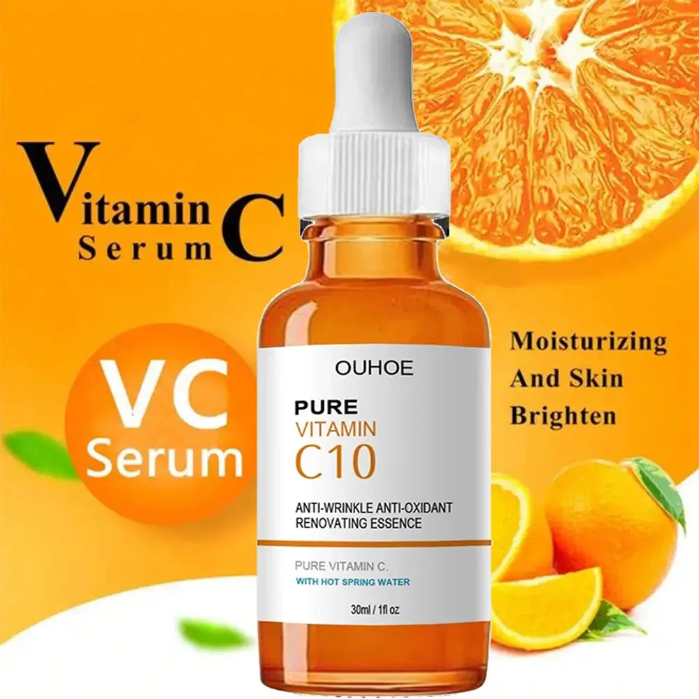 Siero viso antirughe alla vitamina C, lifting, rassodante, attenua le linee sottili, essenza anti-età, schiarente, illuminante, nutriente, cura della pelle