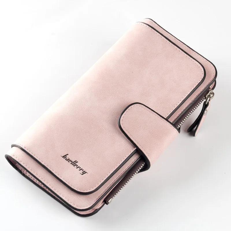 2024 Women Long Wallets Name Engraving Top Quality 15 Card Holders Classic Female Purse Zipper Brand Wallet For Women