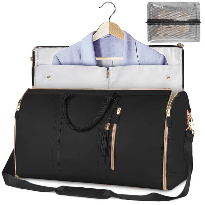 Polarshe Borsa da viaggio pieghevole da donna Borsa ad alta capacità Borsa di grandi dimensioni Borsa multifunzione pieghevole impermeabile e resistente all'usura