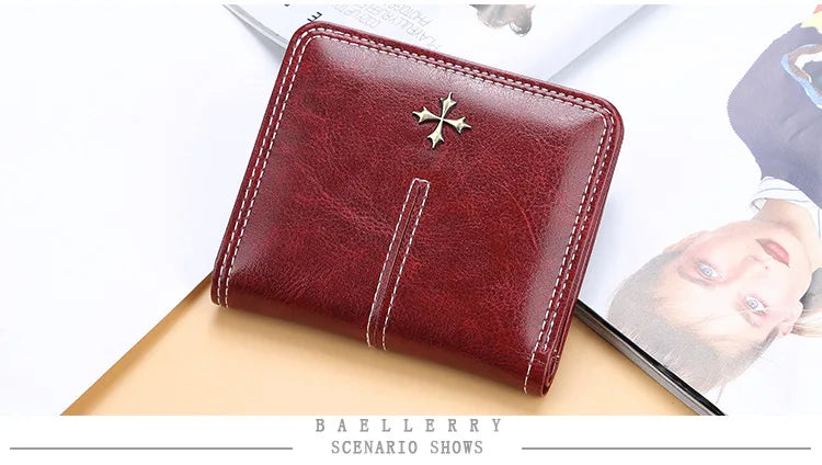 2024 Fashion Slim Women Wallets Mini Card Holder PU Leather Short Desigh High Quality Female Purse Coin Holder Women Wallets