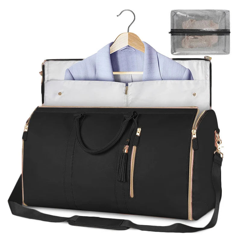 Polarshe Borsa da viaggio pieghevole da donna Borsa ad alta capacità Borsa di grandi dimensioni Borsa multifunzione pieghevole impermeabile e resistente all'usura