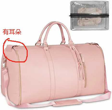 Borsa da viaggio Luxy Duffle grande pieghevole impermeabile per la notte, borsa porta abiti 3 in 1, valigia appesa, abito da weekend, viaggio