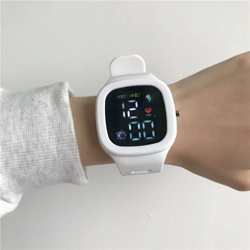 Orologio elettronico per sport all'aria aperta Nuovo orologio digitale a led Cinturino in silicone Orologi da polso per studenti non intelligenti per donne e uomini all'ingrosso