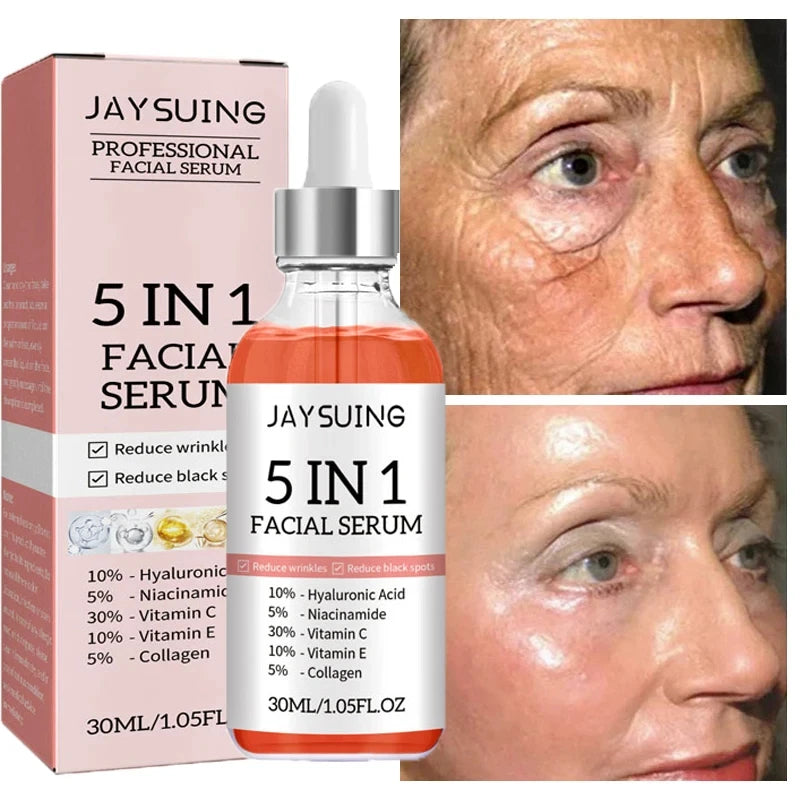 Hyaluronic Acid Wrinkle Removal Essence Niacinamide Whitening Brightening Moisturizing and Blemishes 5-in-1 Facial Care Essence