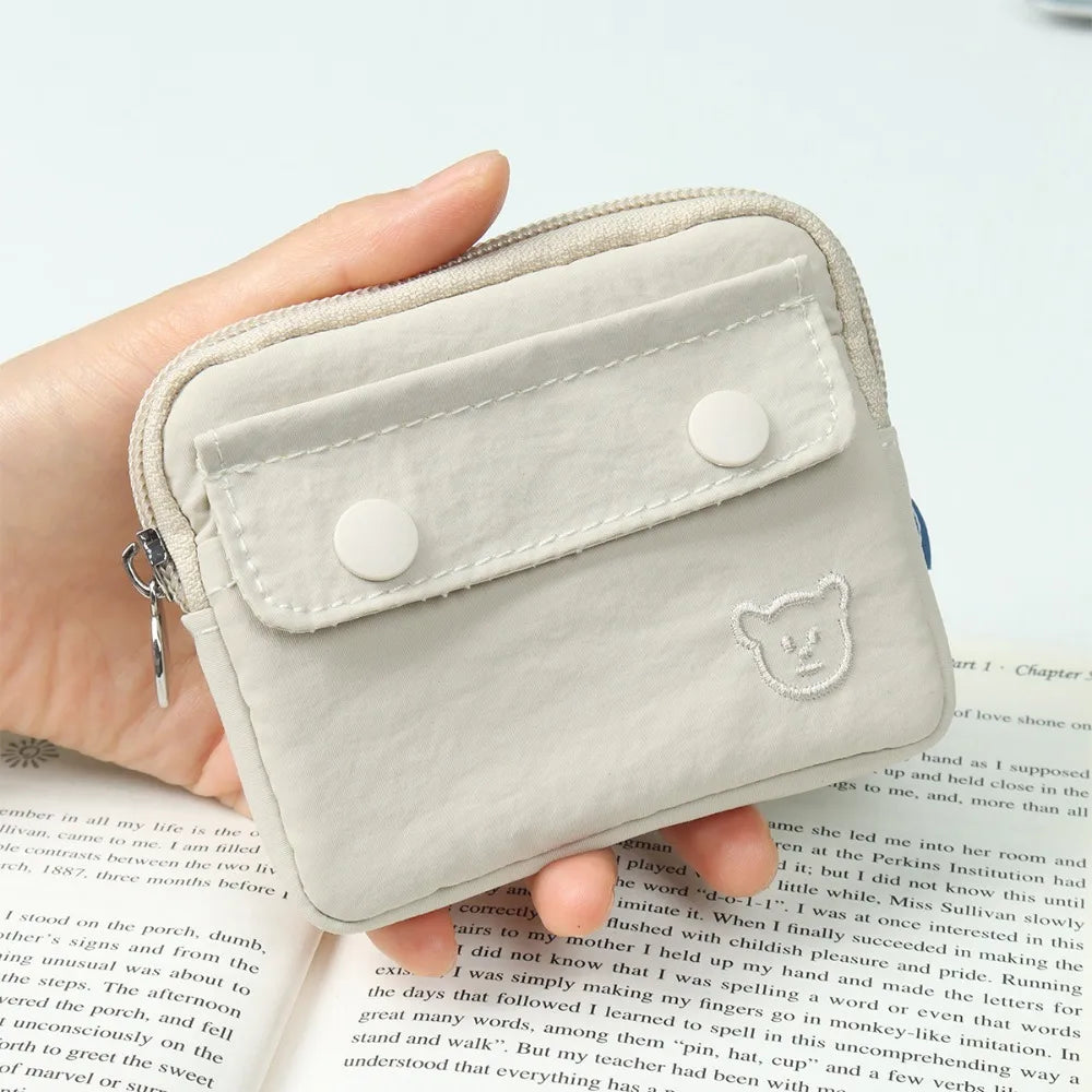 Money Coin Purse New with Key Ring Credit Card Holoder Wear-resistant Wallet Money Bag Male Female