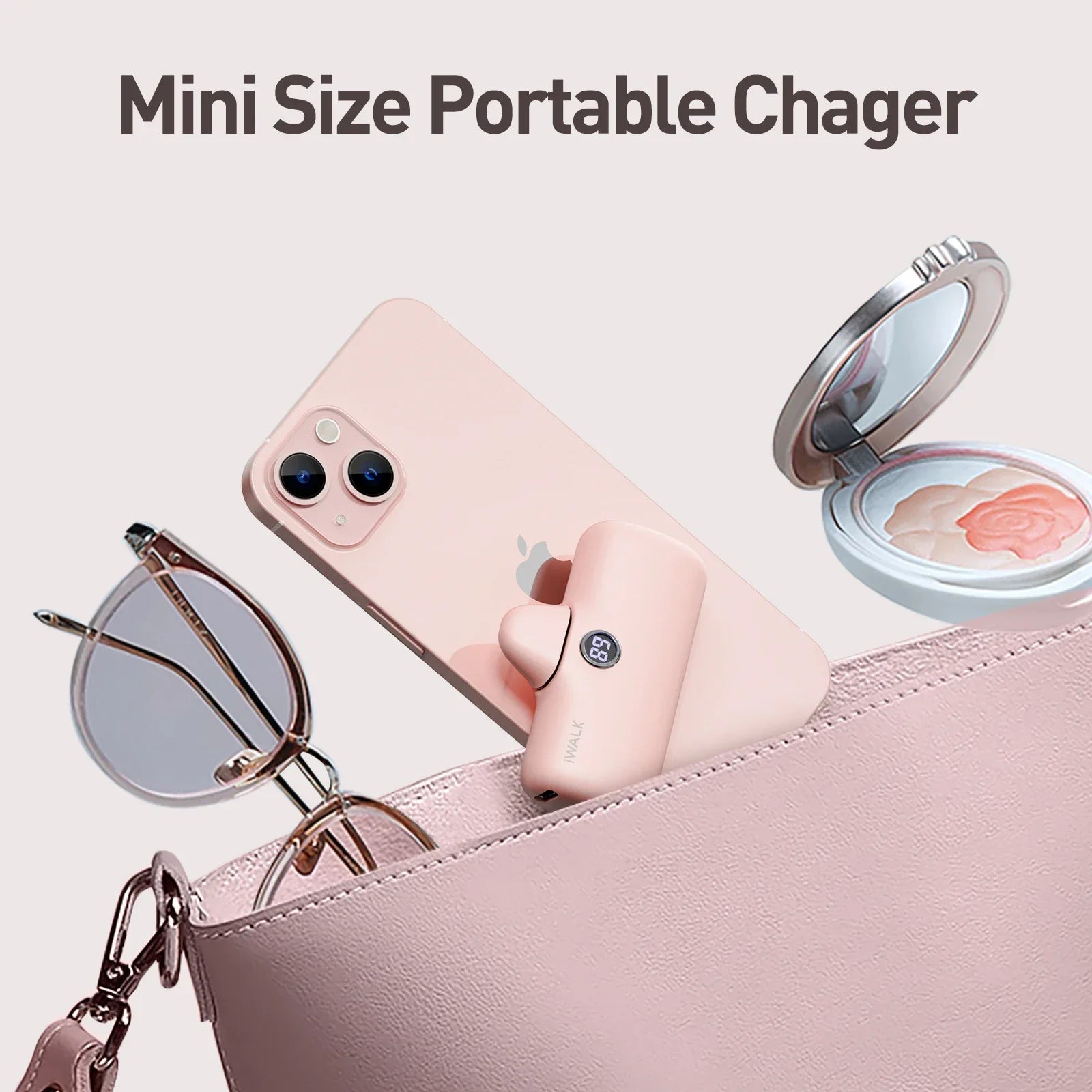 Caricabatterie portatile iWALK per iPhone Tutti i modelli: Mini 20W 4800mAh Power Bank wireless Batteria da viaggio a ricarica rapida Power Bank