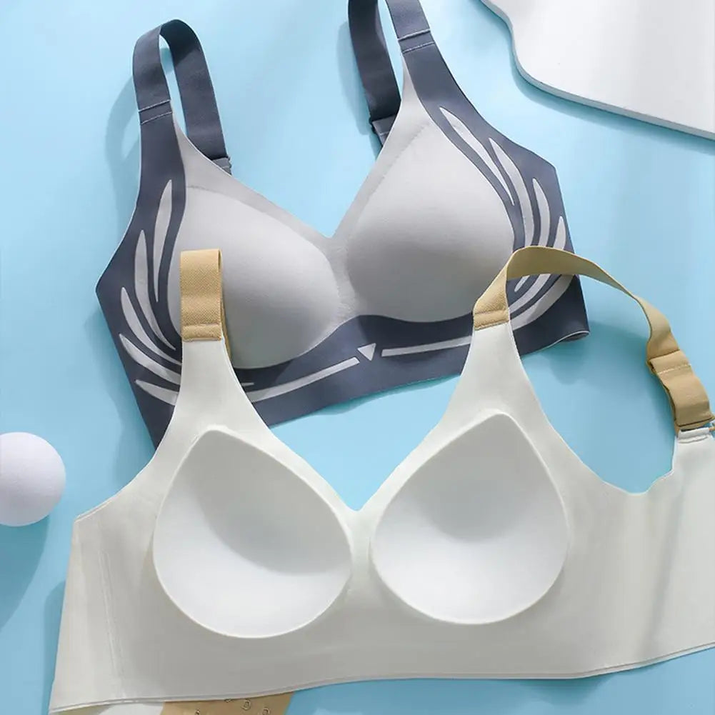 Reggiseno da donna con piccoli seni, morbido supporto, regolabile, senza acciaio, biancheria intima sexy, anti-cedimento, reggiseno senza cuciture, sollevabile