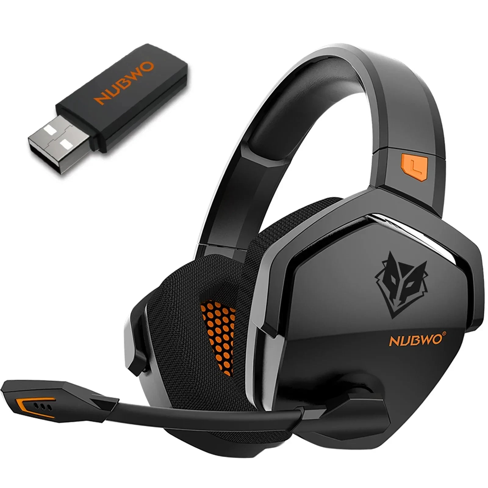 NUBWO G06 Cuffie da gioco wireless doppie con microfono per PS5, PS4, PC, dispositivi mobili, Switch, cuffie da gioco Bluetooth 5.3 a 2,4 GHz