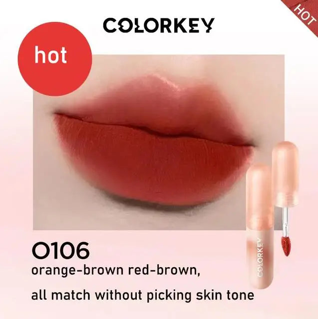 Liquid Lipstick Velvet Matte Lip Mud Easy to Wear Lip Makeup Cute Lip Tint Waterproof Women Beauty Cosmetics