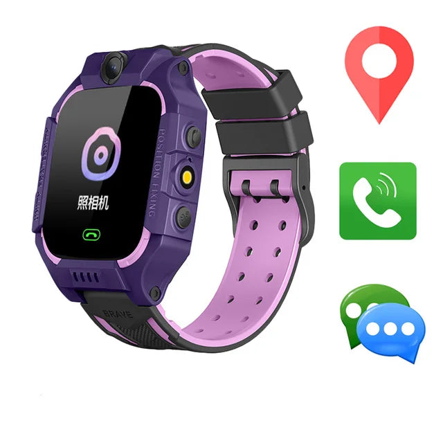 Smart Watch Studente Bambini Gps HD Chiama Messaggio vocale Smartwatch impermeabile per bambini Controllo remoto Foto Orologio maschile e femminile