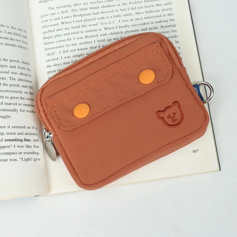 Money Coin Purse New with Key Ring Credit Card Holoder Wear-resistant Wallet Money Bag Male Female