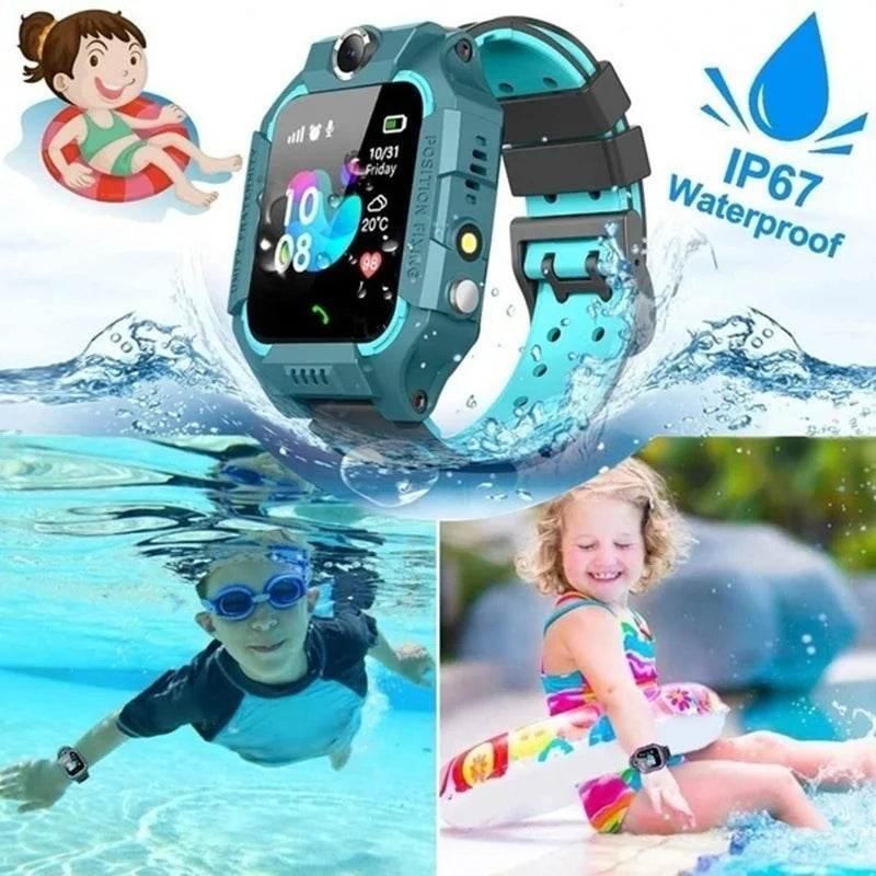 Smart Watch Studente Bambini Gps HD Chiama Messaggio vocale Smartwatch impermeabile per bambini Controllo remoto Foto Orologio maschile e femminile