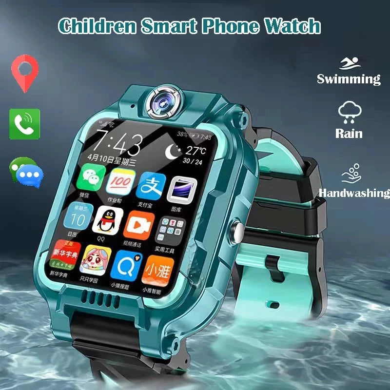 Smart Watch Studente Bambini Gps HD Chiama Messaggio vocale Smartwatch impermeabile per bambini Controllo remoto Foto Orologio maschile e femminile