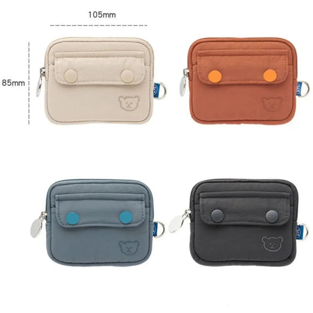 Money Coin Purse New with Key Ring Credit Card Holoder Wear-resistant Wallet Money Bag Male Female