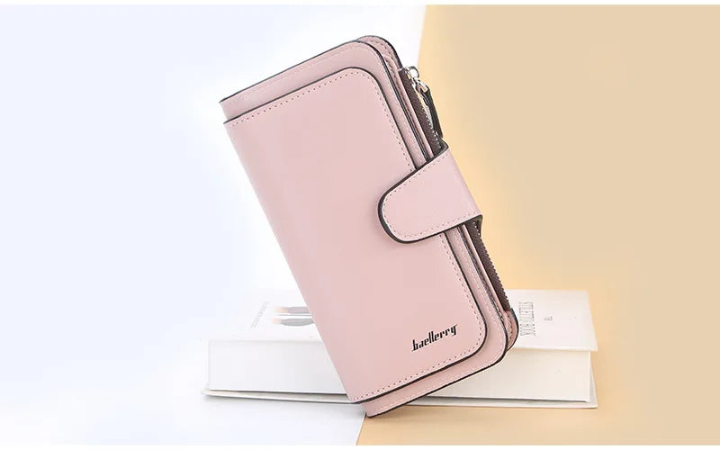 2024 Women Long Wallets Name Engraving Top Quality 15 Card Holders Classic Female Purse Zipper Brand Wallet For Women