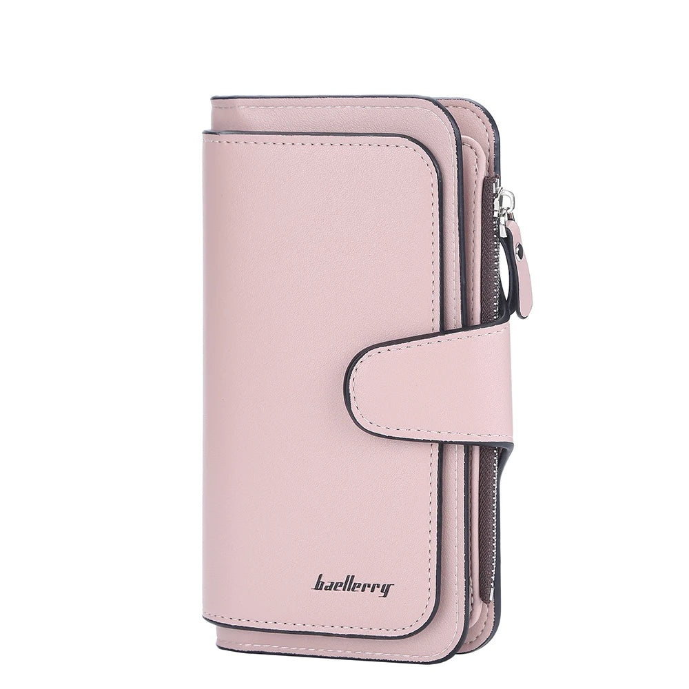 2024 Women Long Wallets Name Engraving Top Quality 15 Card Holders Classic Female Purse Zipper Brand Wallet For Women