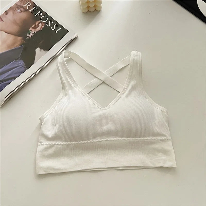 Reggiseno sportivo da donna senza cuciture ad alto impatto Reggiseno sportivo sexy da yoga Top fitness Intimo sportivo Reggiseno push-up Abbigliamento sportivo Bralette Donna