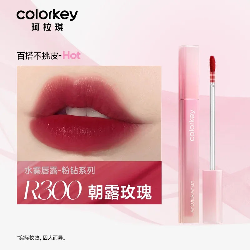 COLORKEY Cute Panda Film-forming Mirror Lipstick Long Lasting Non-Stick Velvet Matte Liquid Lipstick Beauty Lip Gloss Makeup