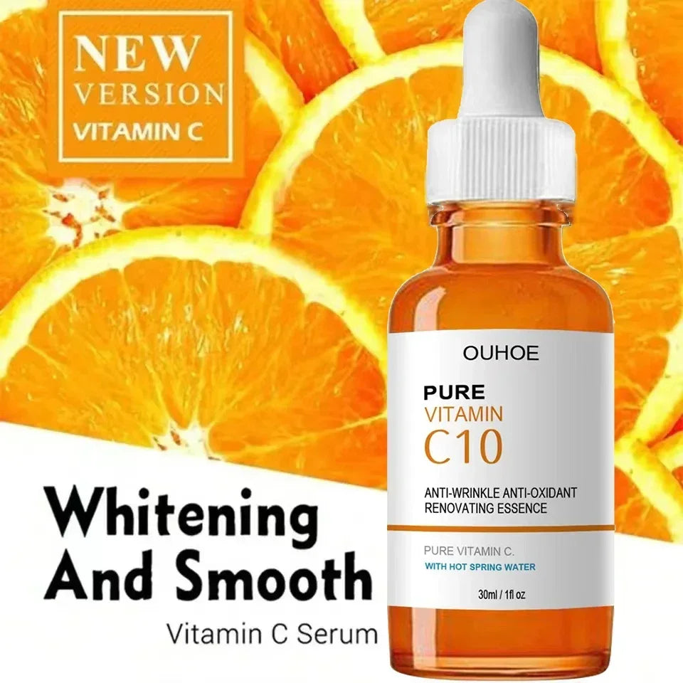 Siero viso antirughe alla vitamina C, lifting, rassodante, attenua le linee sottili, essenza anti-età, schiarente, illuminante, nutriente, cura della pelle