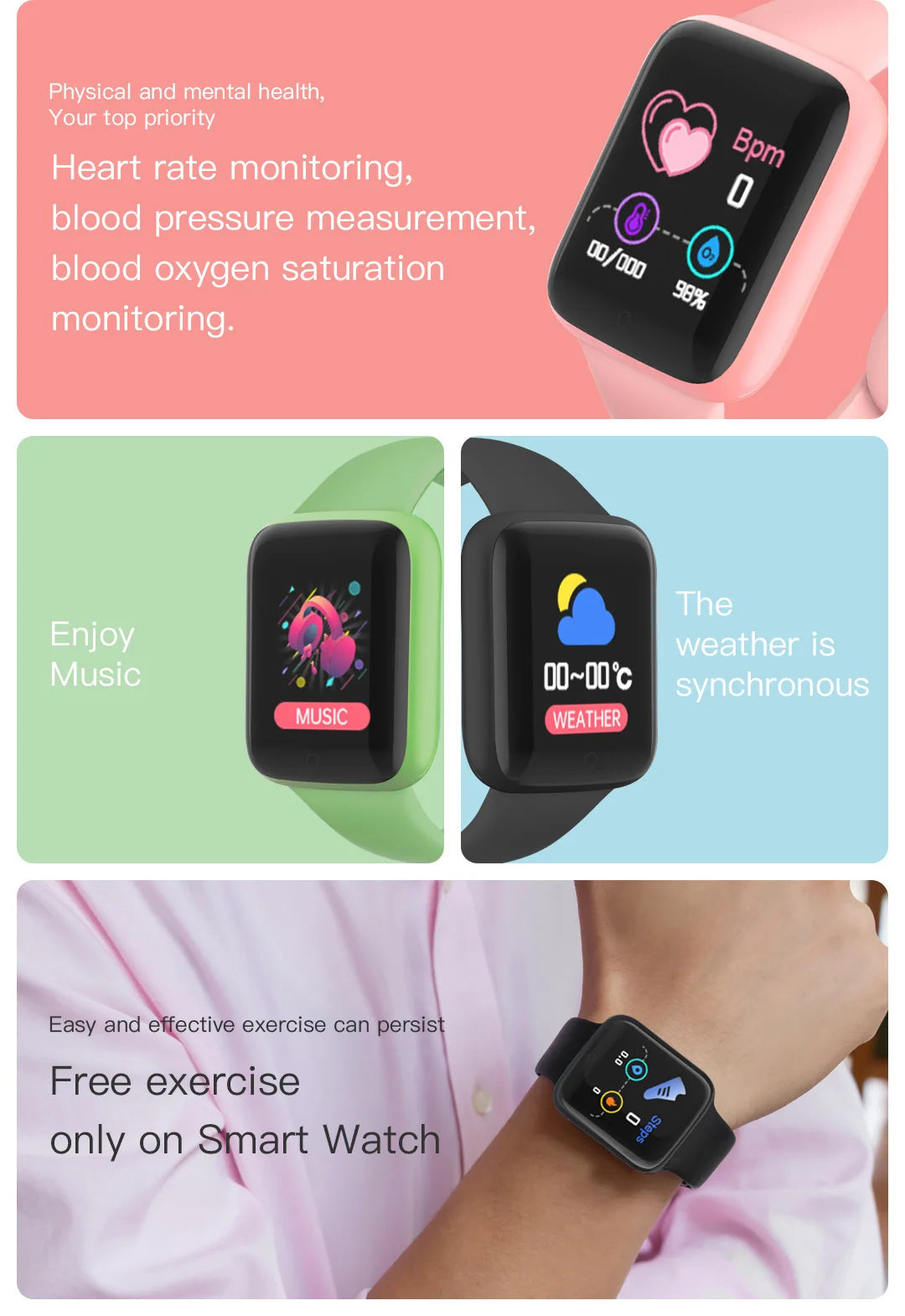 Orologi per bambini per ragazzi e ragazze Smart Sport Watch Orologio da polso elettronico digitale a LED da uomo Bluetooth Fitness relojes electronicos