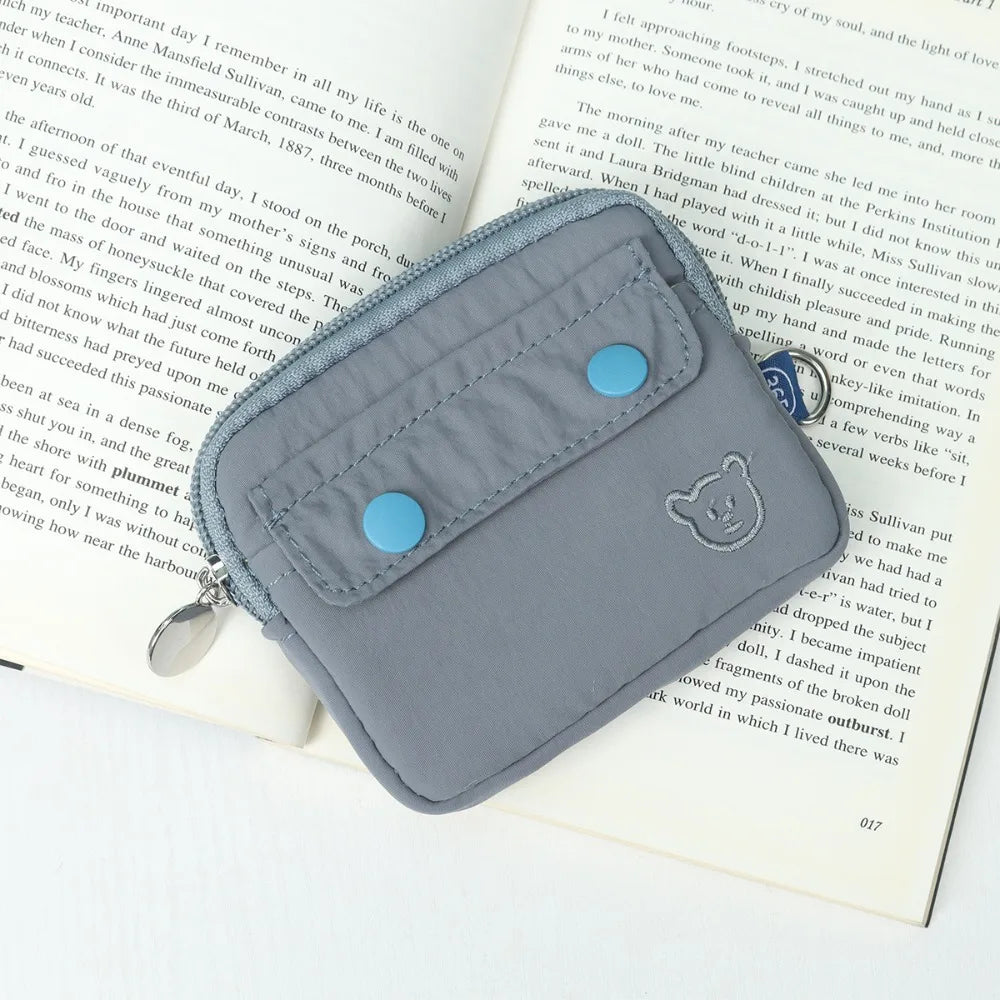 Money Coin Purse New with Key Ring Credit Card Holoder Wear-resistant Wallet Money Bag Male Female