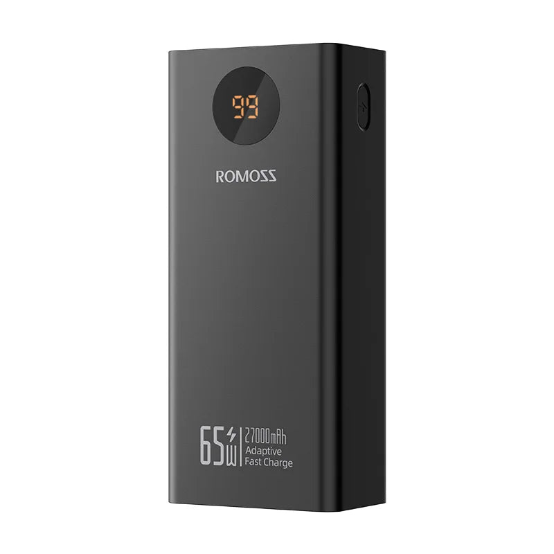 Romoss Power Banks 27000mAh 65W Caricabatterie Portatile per Laptop a Carica Rapida Powerbank Batteria Esterna per iPhone 16 Xiaomi Huawei