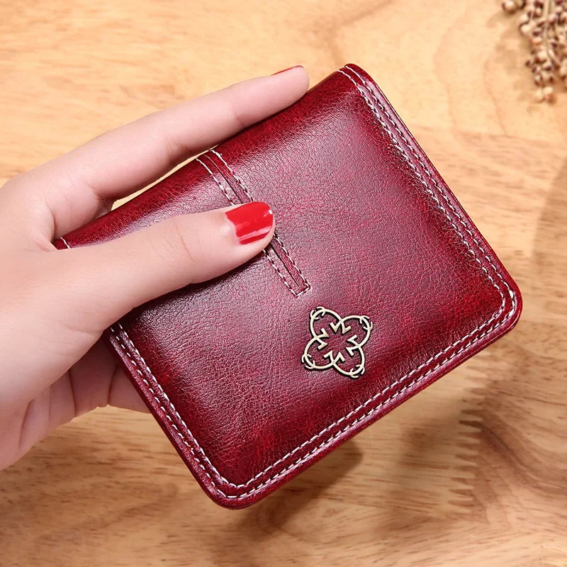 2024 Fashion Slim Women Wallets Mini Card Holder PU Leather Short Desigh High Quality Female Purse Coin Holder Women Wallets