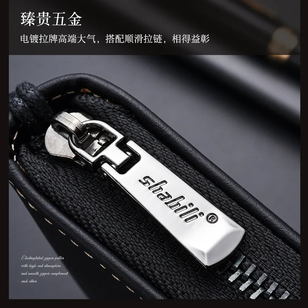 Men Leather Wallets Long Design Causal Purses Male Zipper Wallet Coin Card Holders Slim Money Bag High Capacity Credit Case