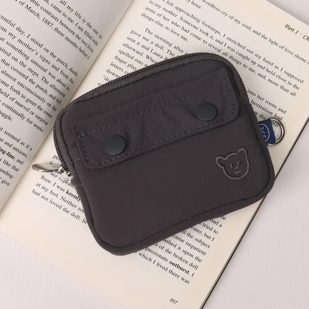 Money Coin Purse New with Key Ring Credit Card Holoder Wear-resistant Wallet Money Bag Male Female