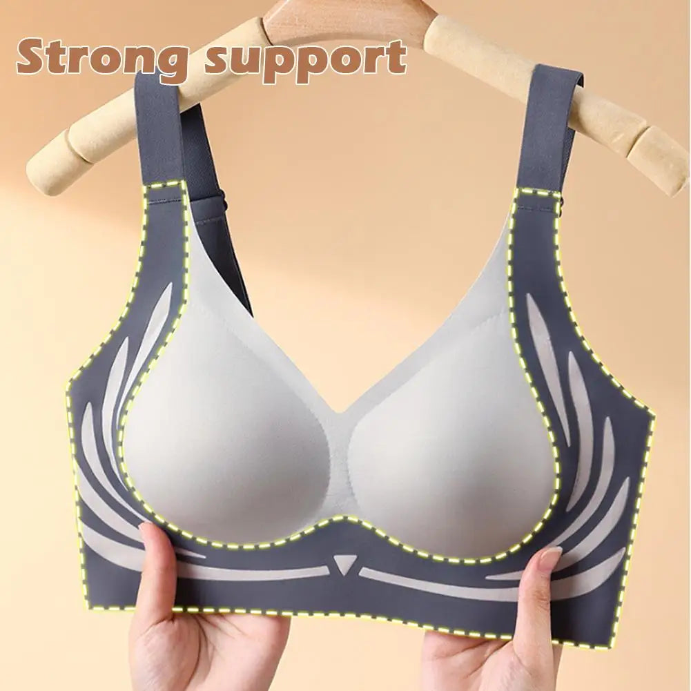 Reggiseno da donna con piccoli seni, morbido supporto, regolabile, senza acciaio, biancheria intima sexy, anti-cedimento, reggiseno senza cuciture, sollevabile