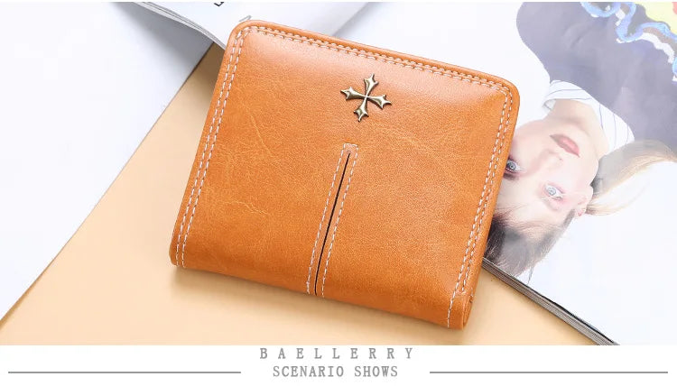 2024 Fashion Slim Women Wallets Mini Card Holder PU Leather Short Desigh High Quality Female Purse Coin Holder Women Wallets