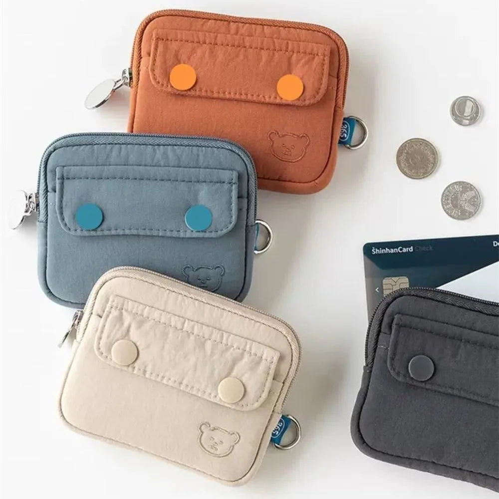 Money Coin Purse New with Key Ring Credit Card Holoder Wear-resistant Wallet Money Bag Male Female